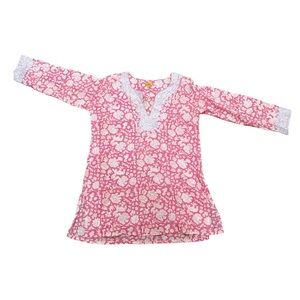 Roberta Roller Rabbit Pink and Cream Floral Tunic Dress